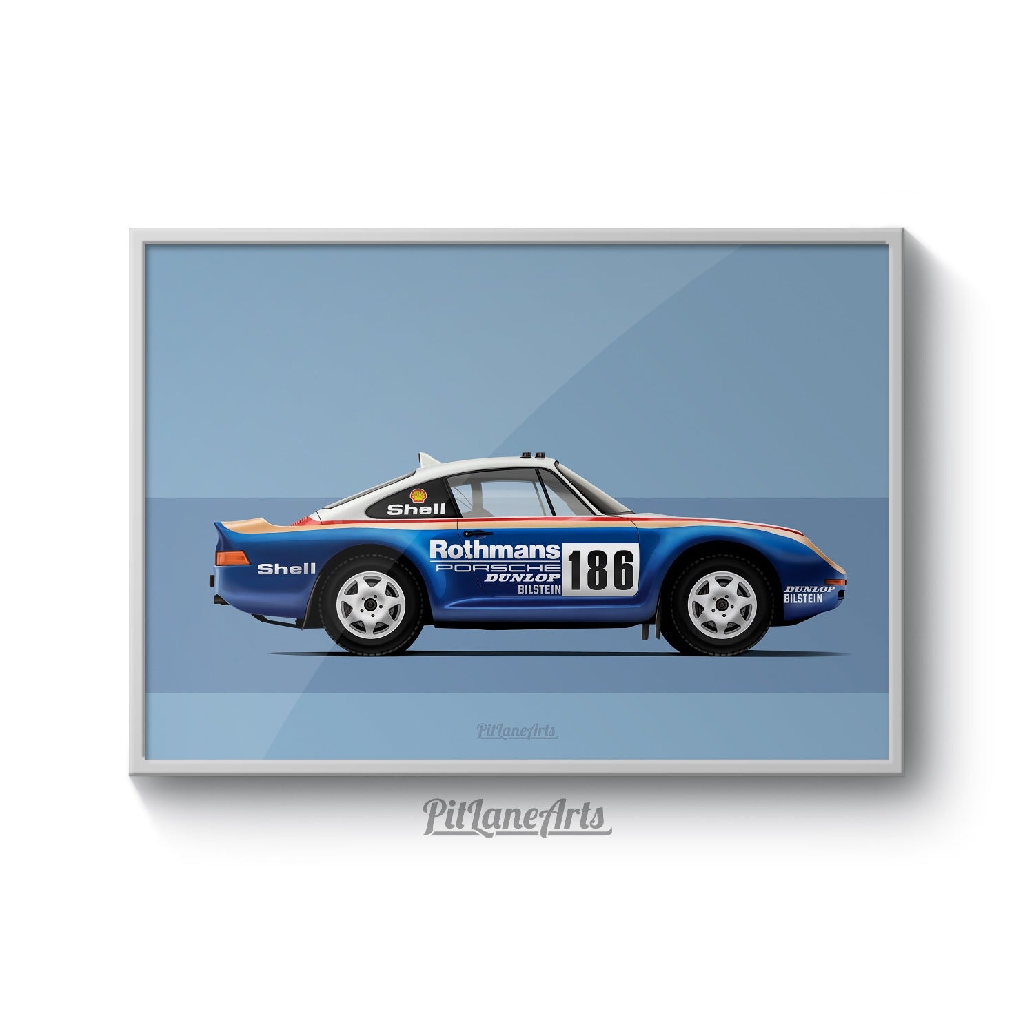 Porsche 959 Dakar Print Clean