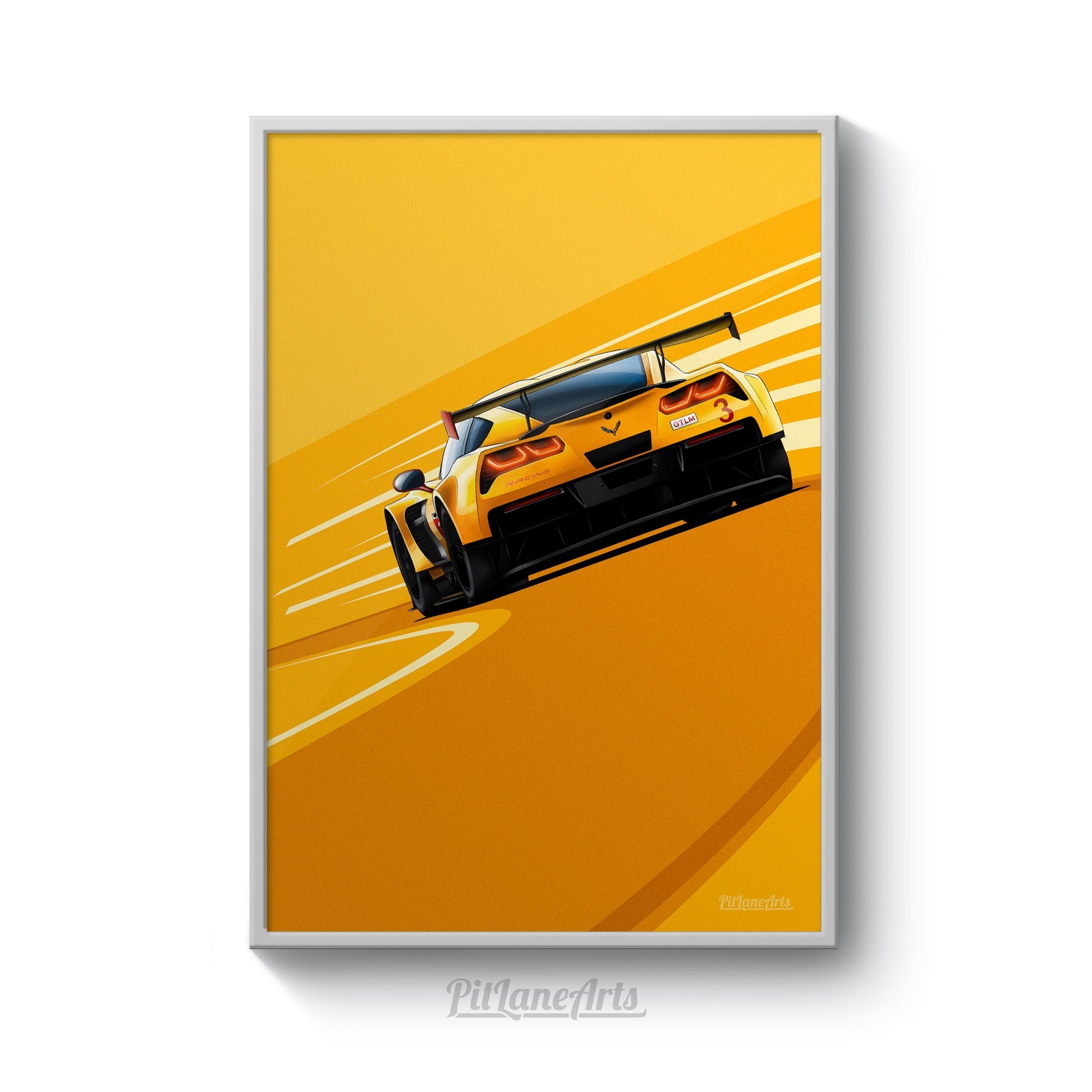Corvette C7 R Race car print