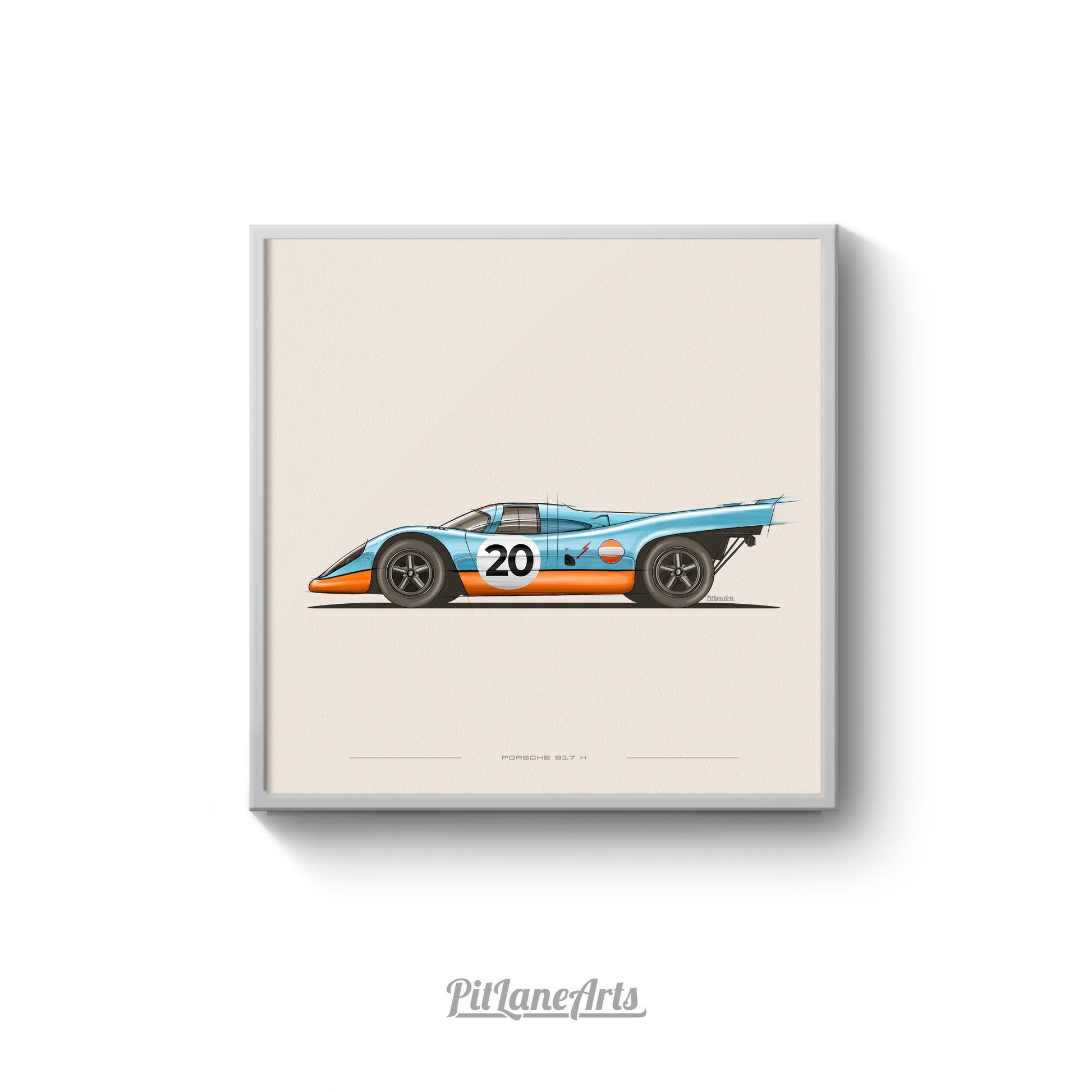 Porsche 917 side view print