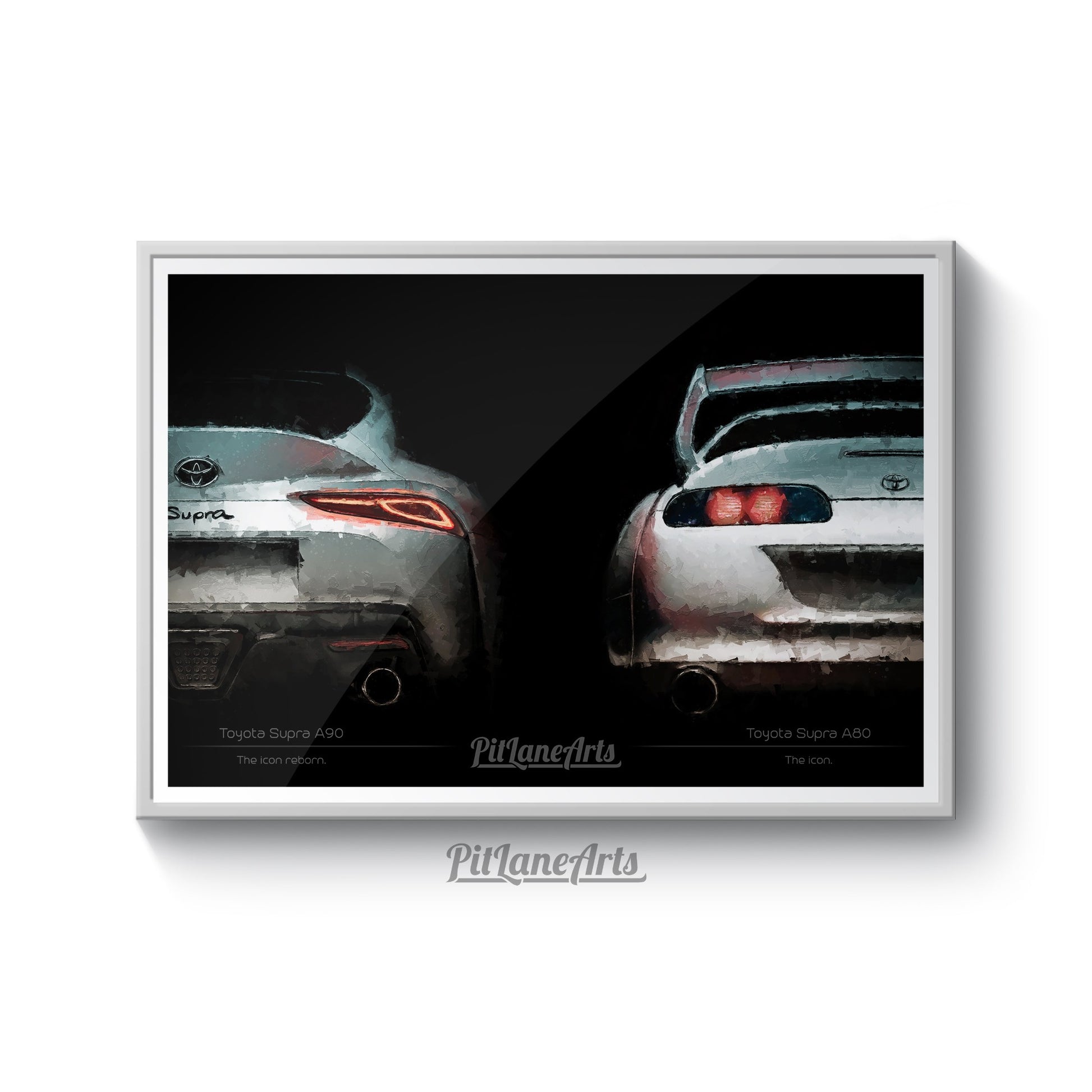 Toyota Supra evolution print poster