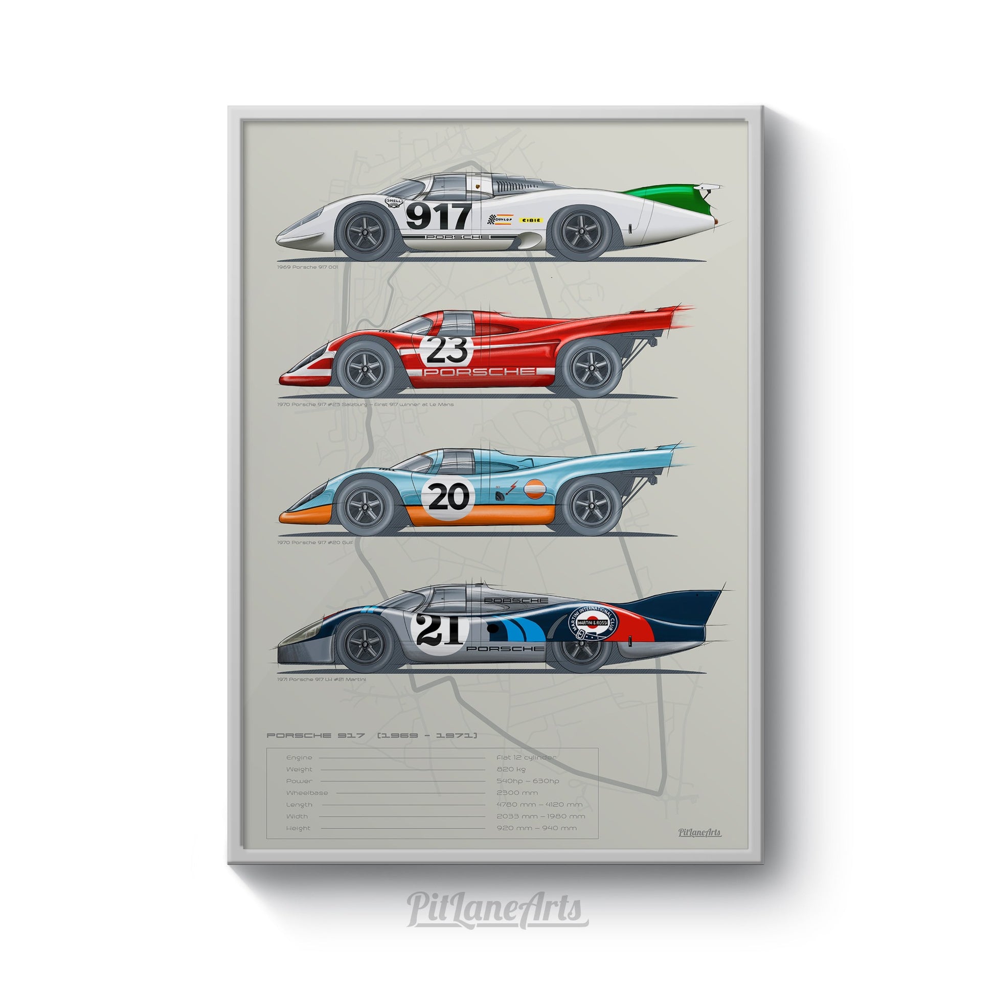 porsche 917 livery print