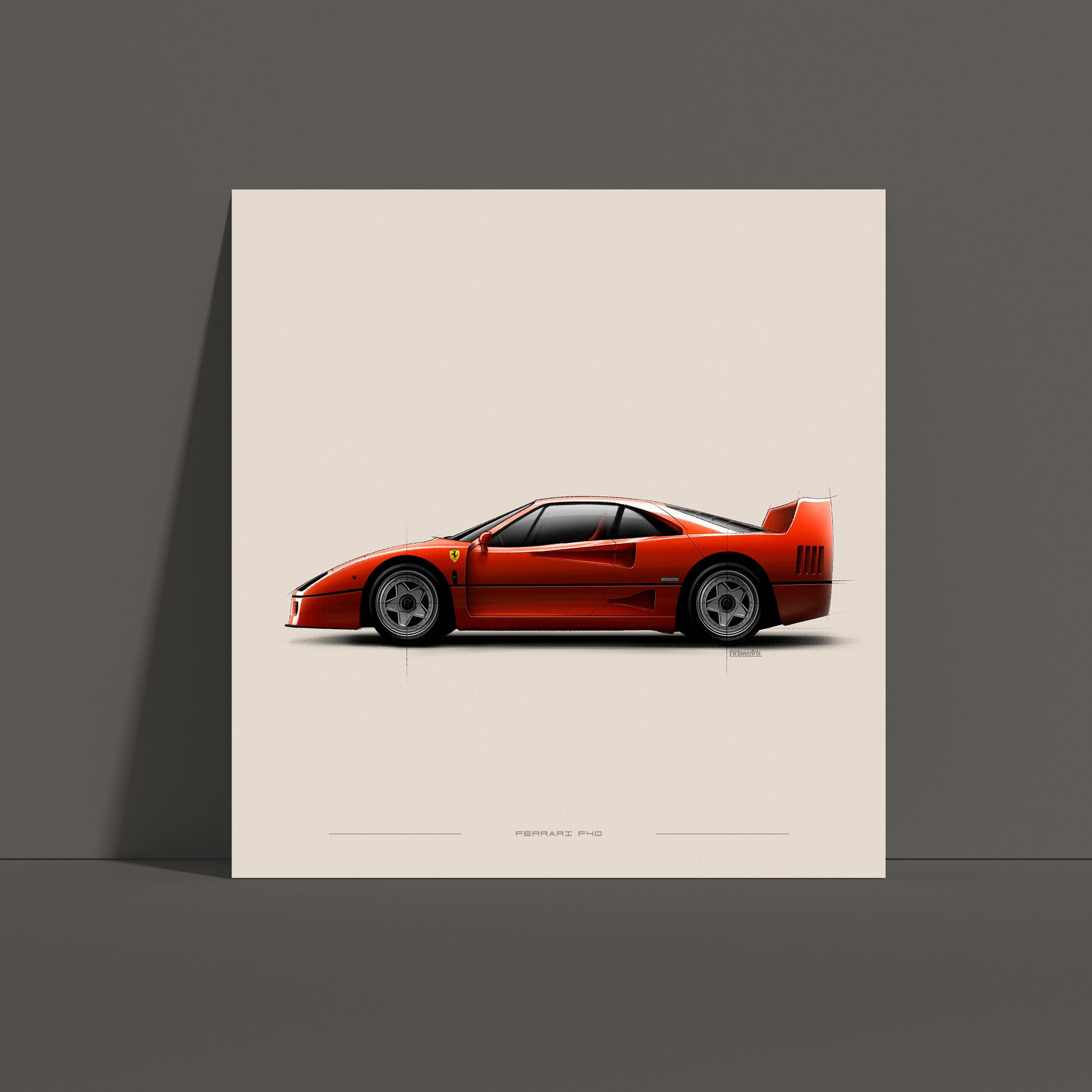 ferrari f40 poster