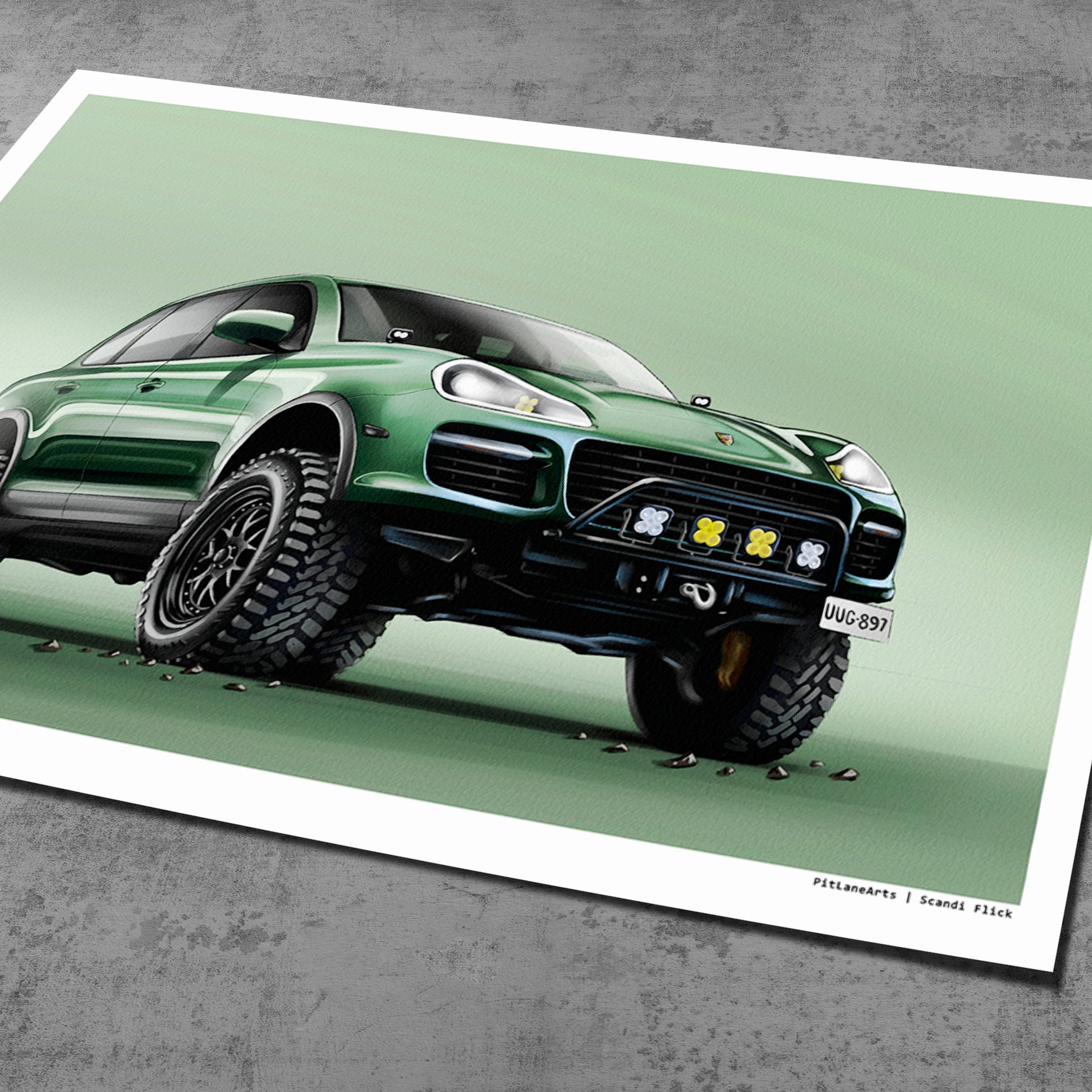 Roni Cayenne Landscape print