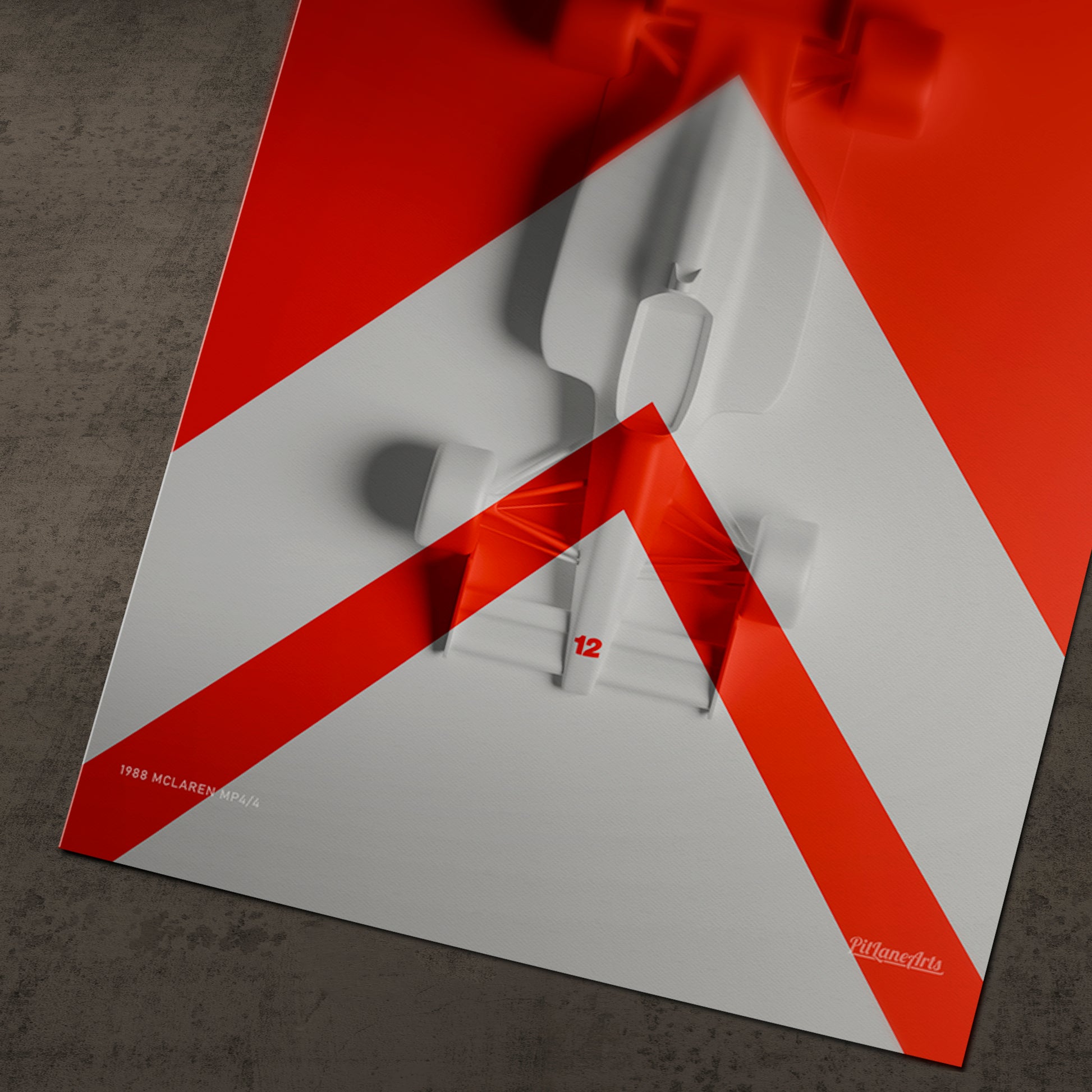 McLaren MP4-4 Race Car Artwork