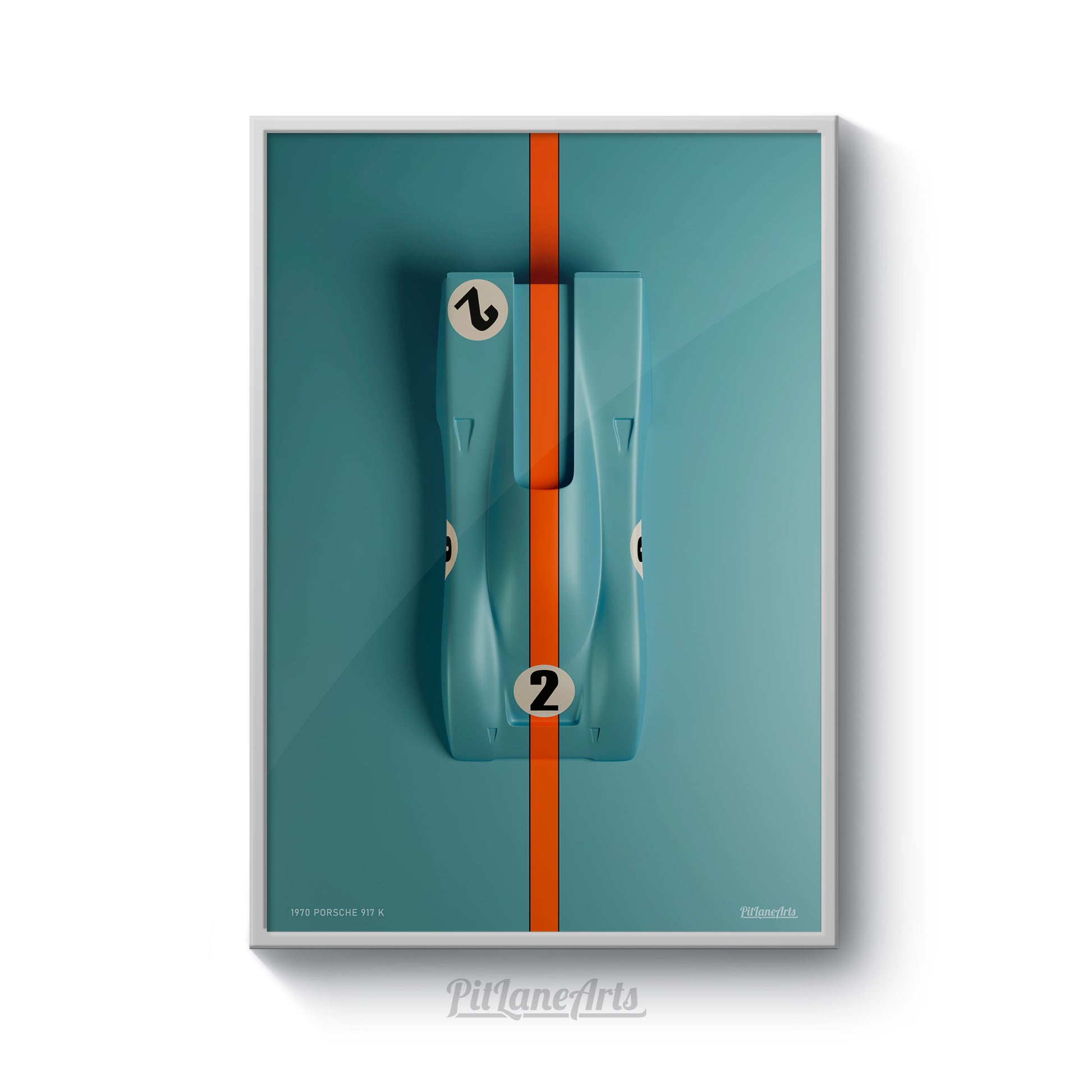 Porsche 917 K  Sculpture Artwork Gulf Edition