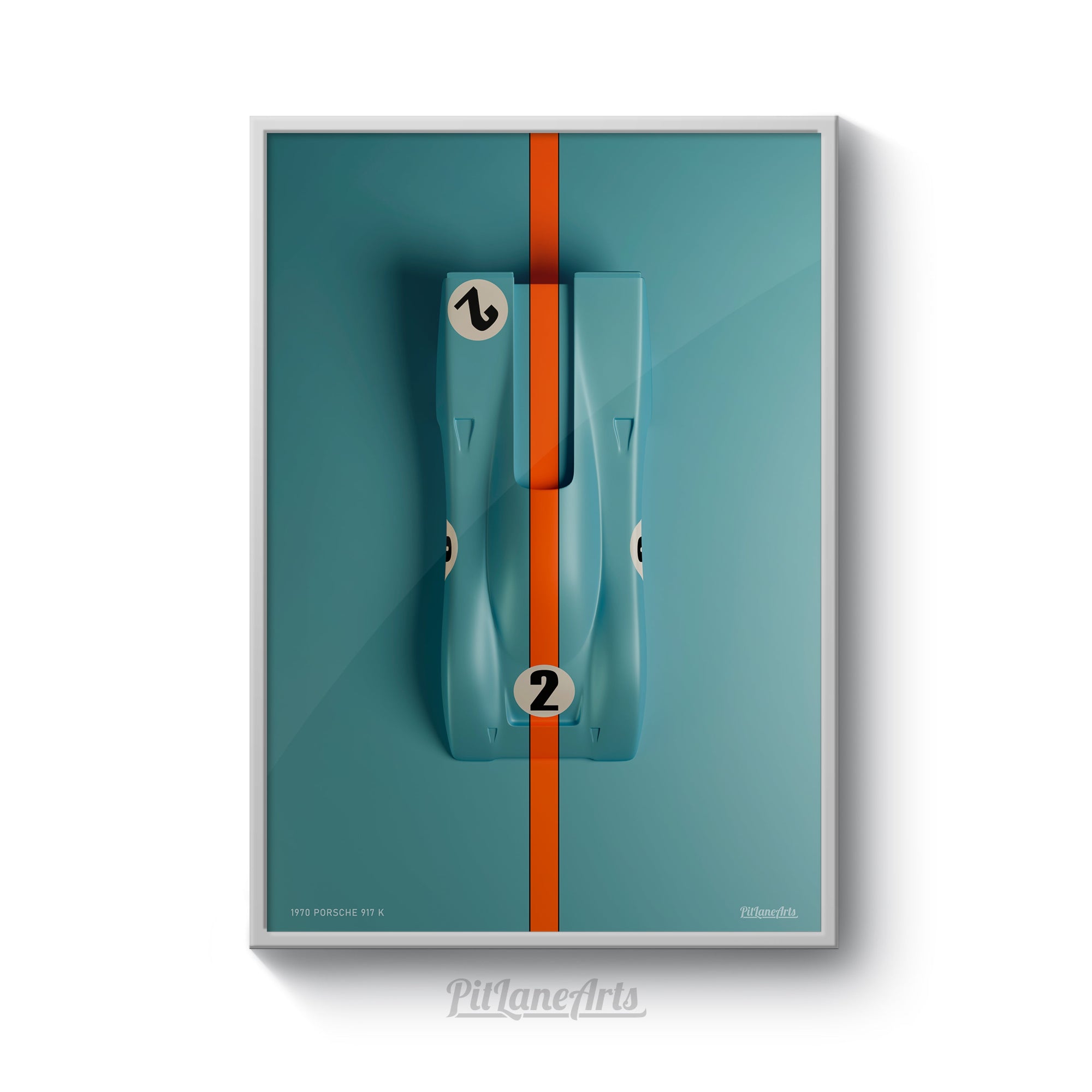 Porsche 917K Art Print – Gulf Edition Sculpture Poster