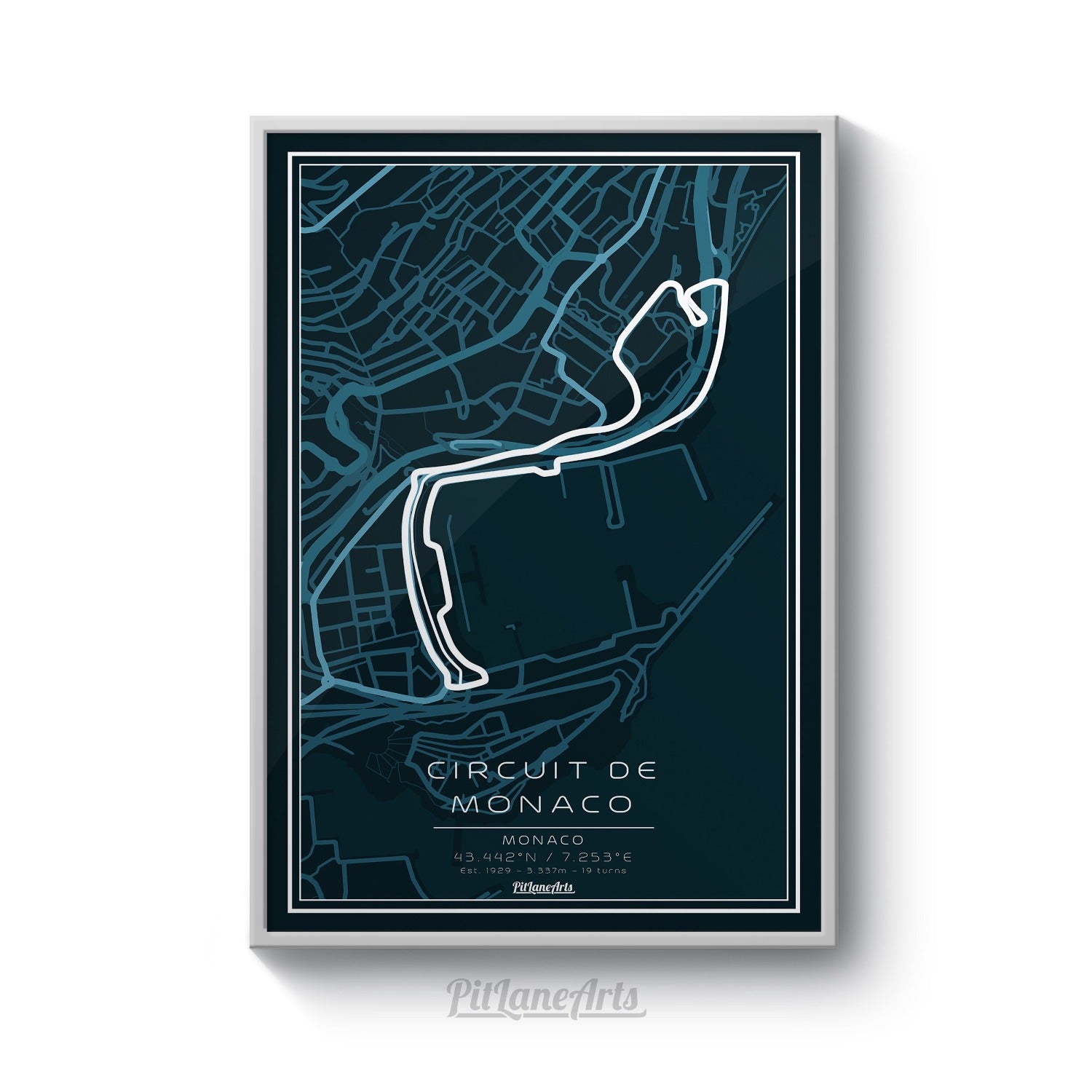 monaco circuit dark blue