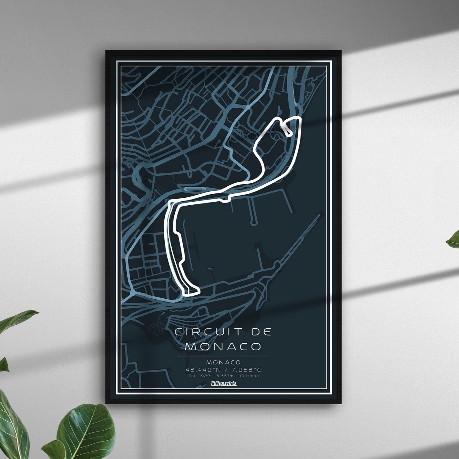 monaco circuit dark blue