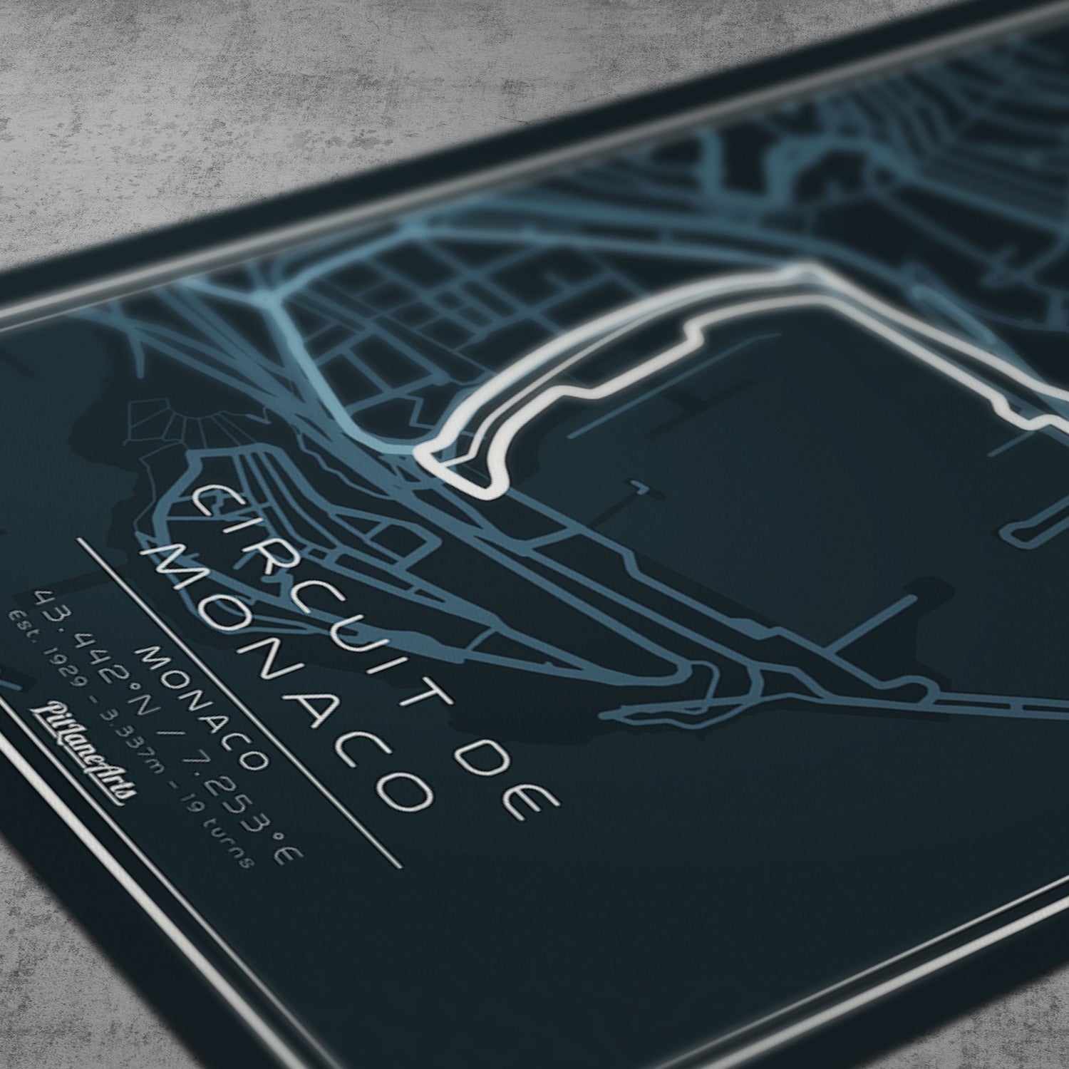 monaco circuit dark blue