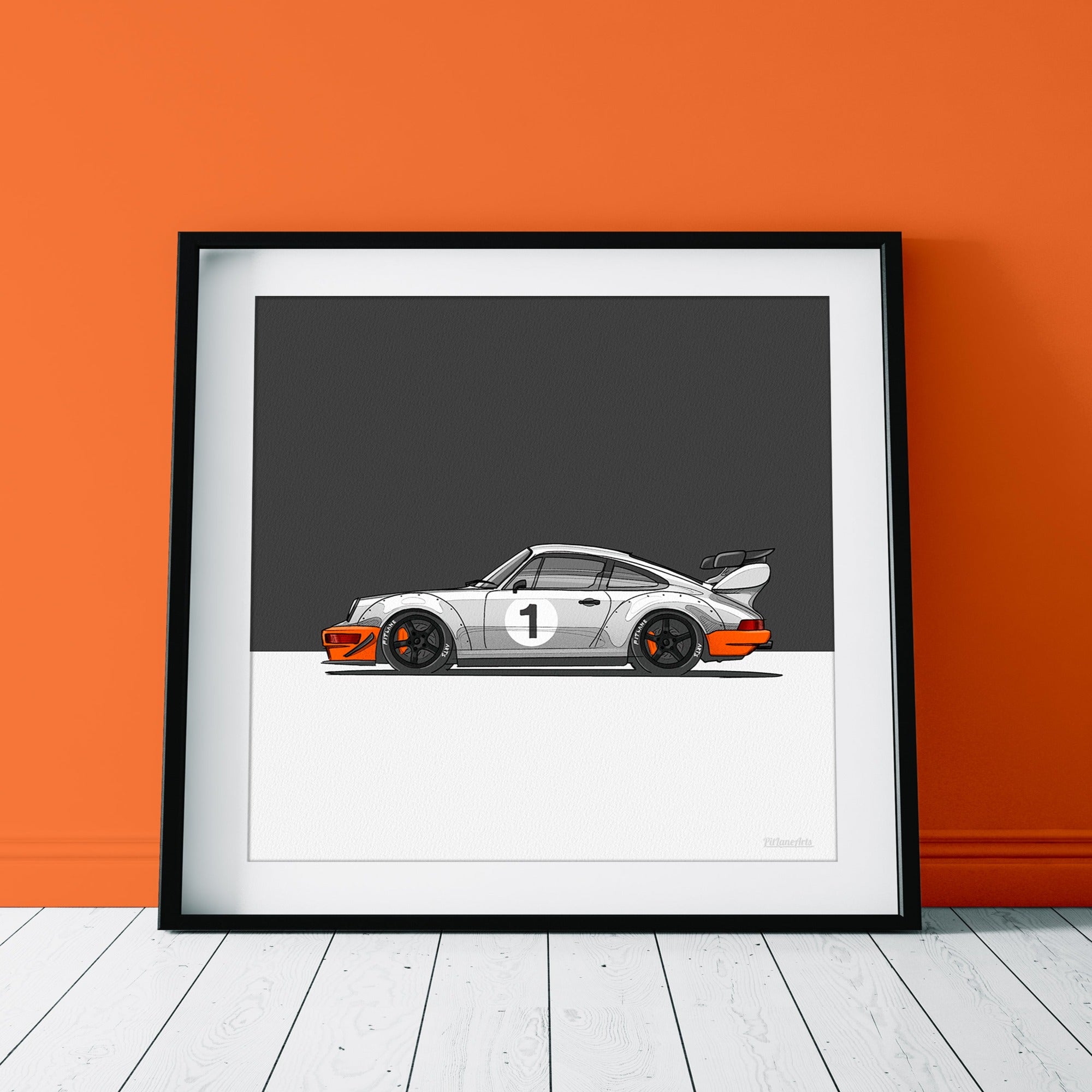 Porsche 911 street racer print