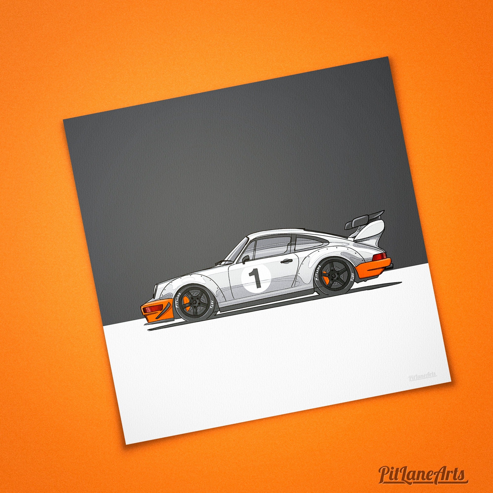 Porsche 911 street racer print