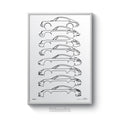 Porsche 911 evolution silhouettes