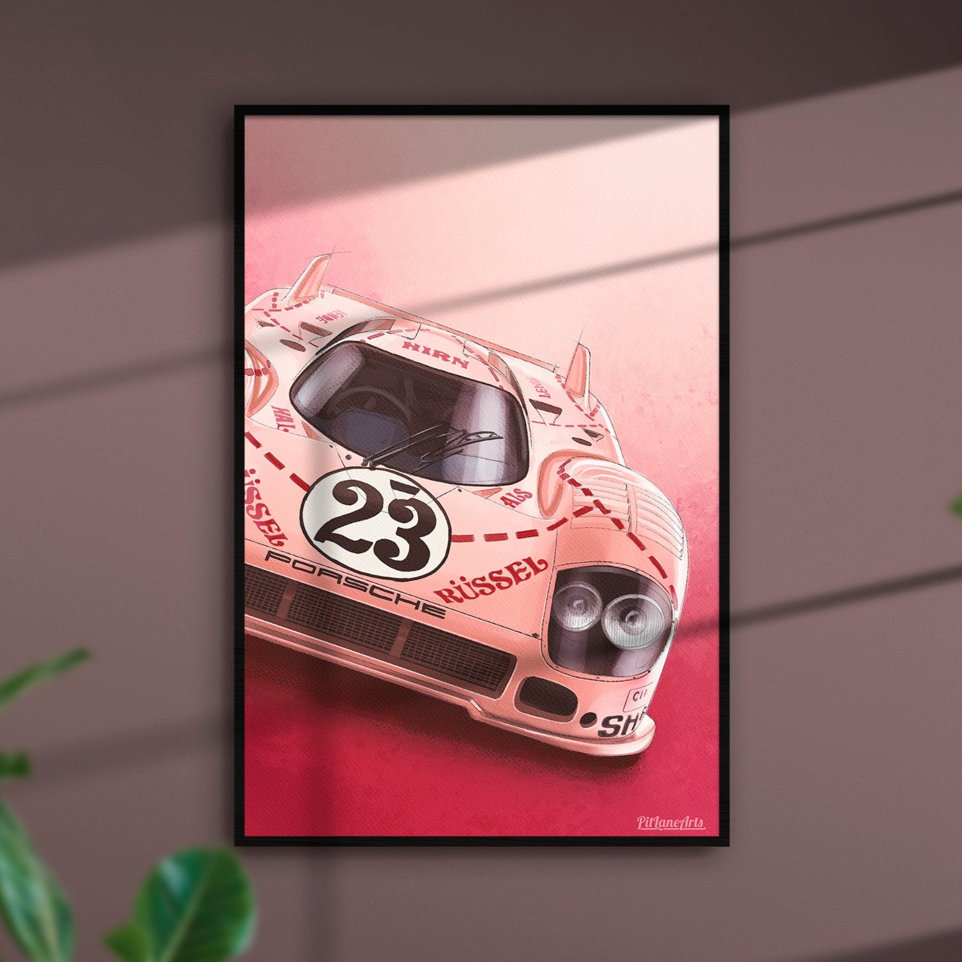 917 pink pig print