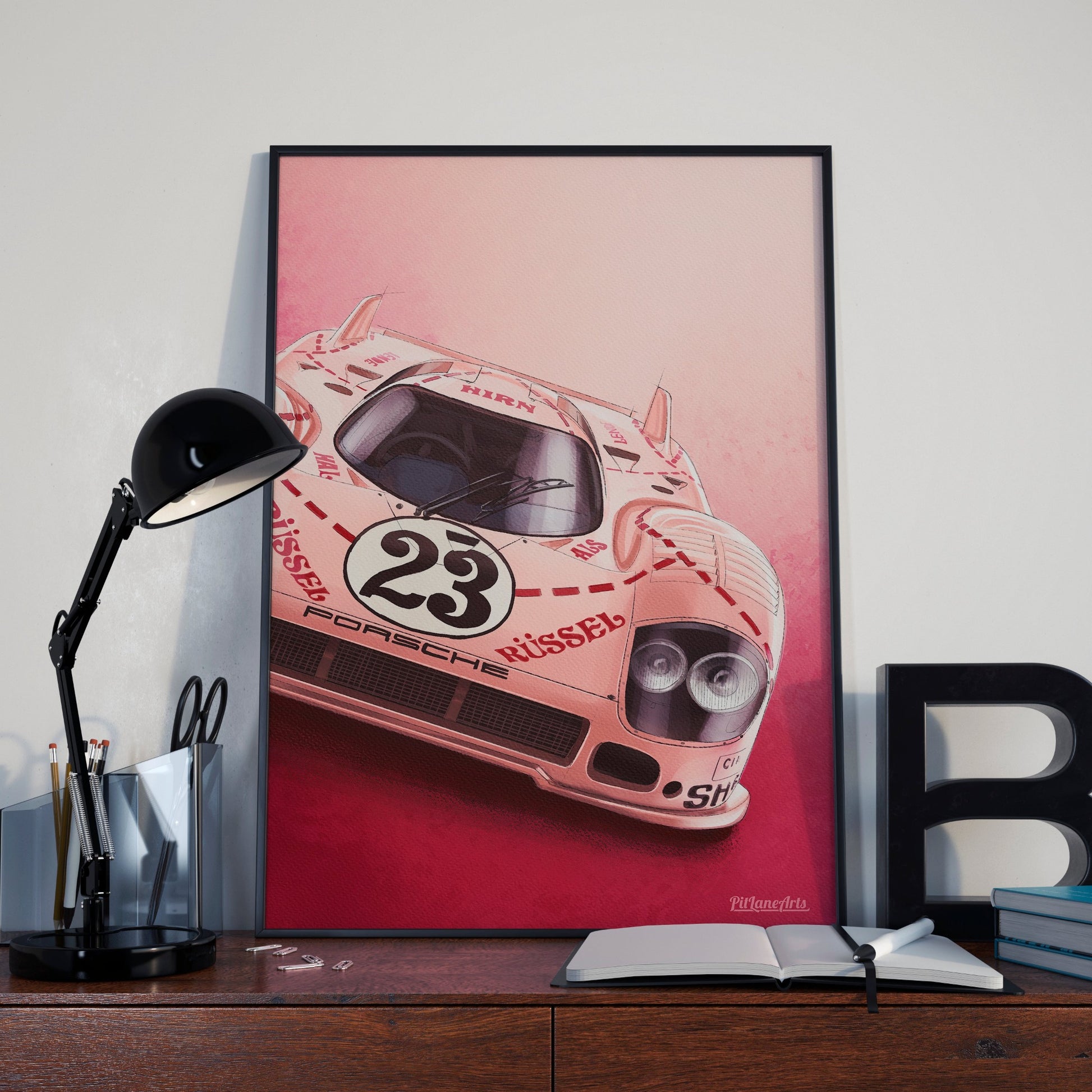 917 pink pig print