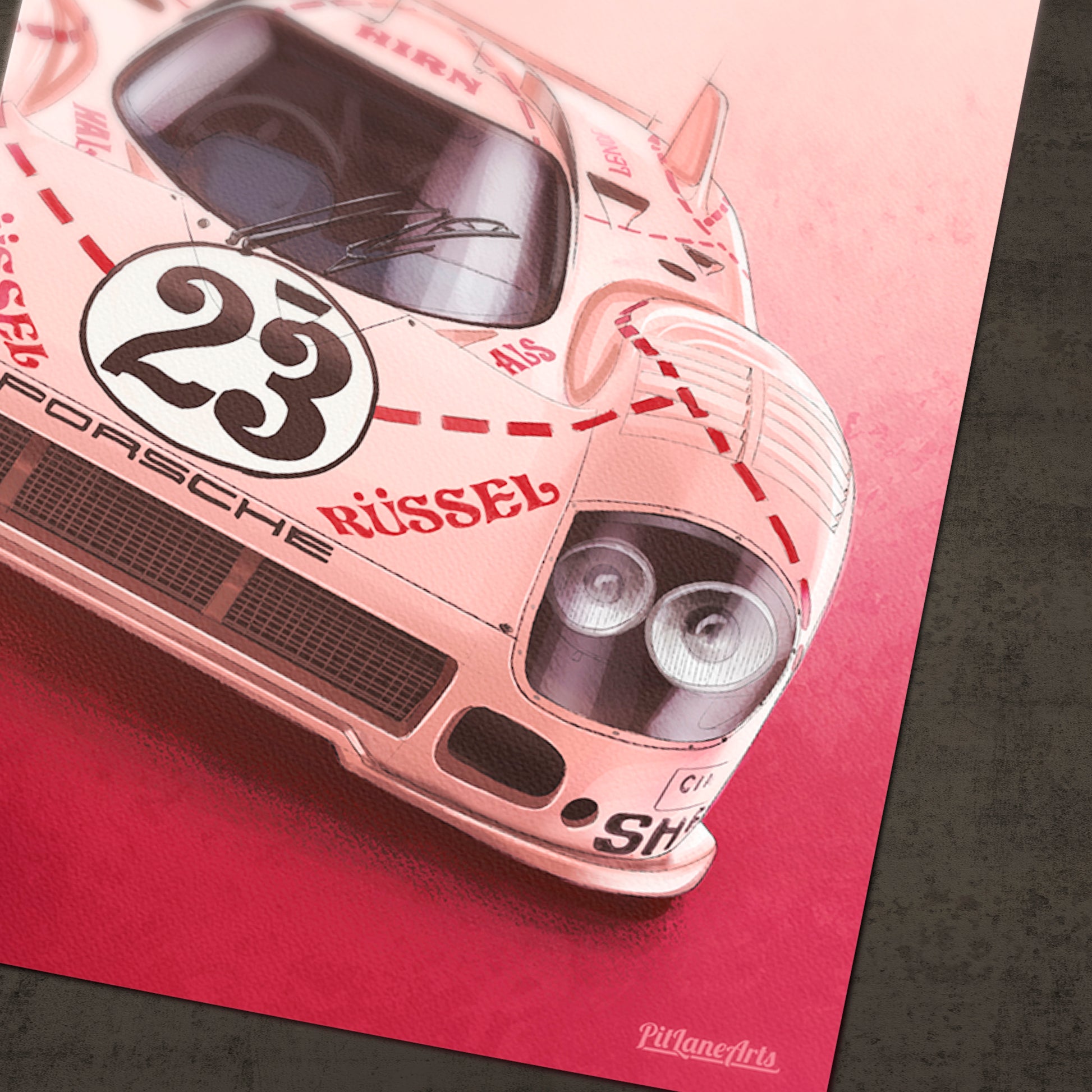 917 pink pig print