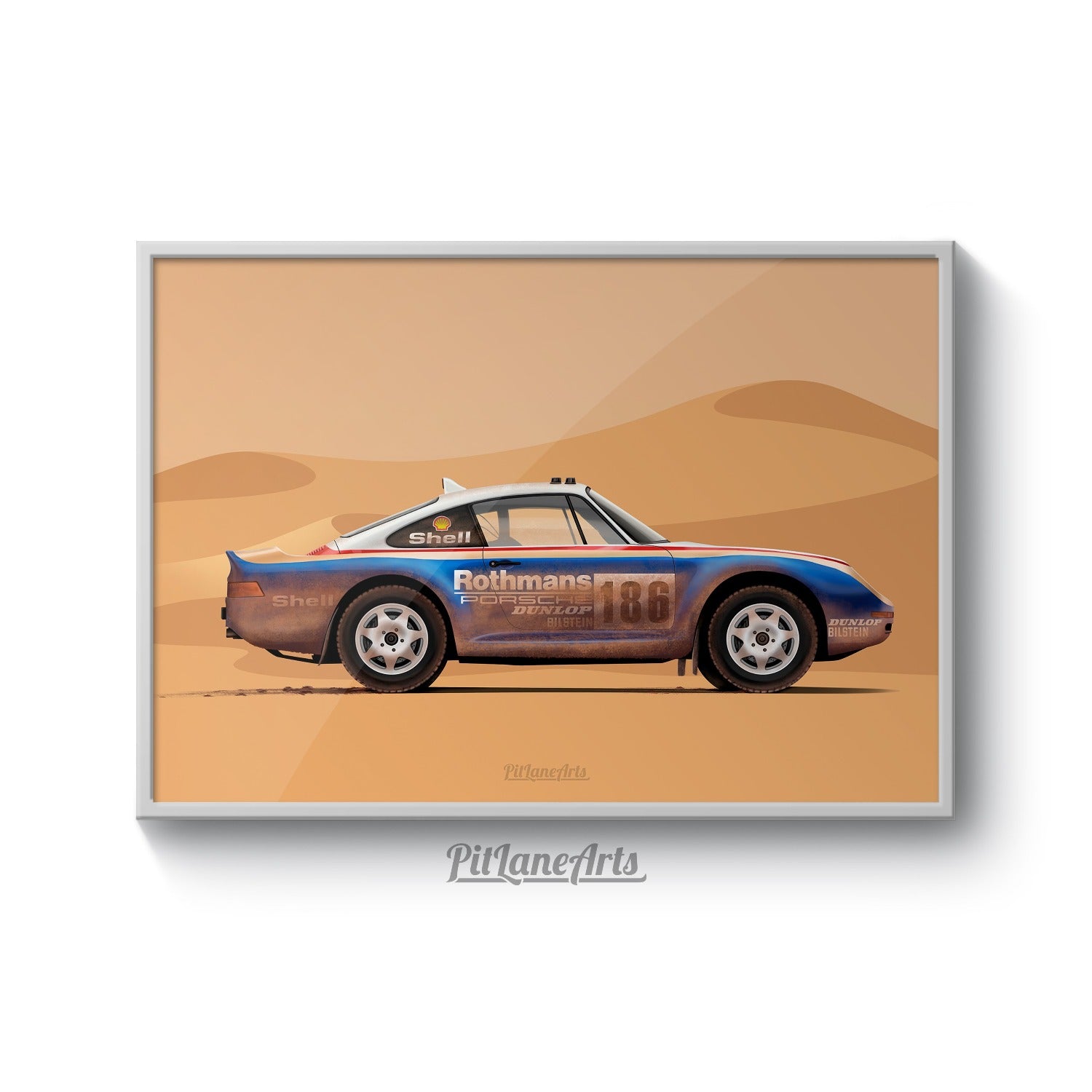 Porsche 959 Dakar Print Muddy