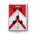 Ayrton Senna Race car Poster Print - PitLaneArts