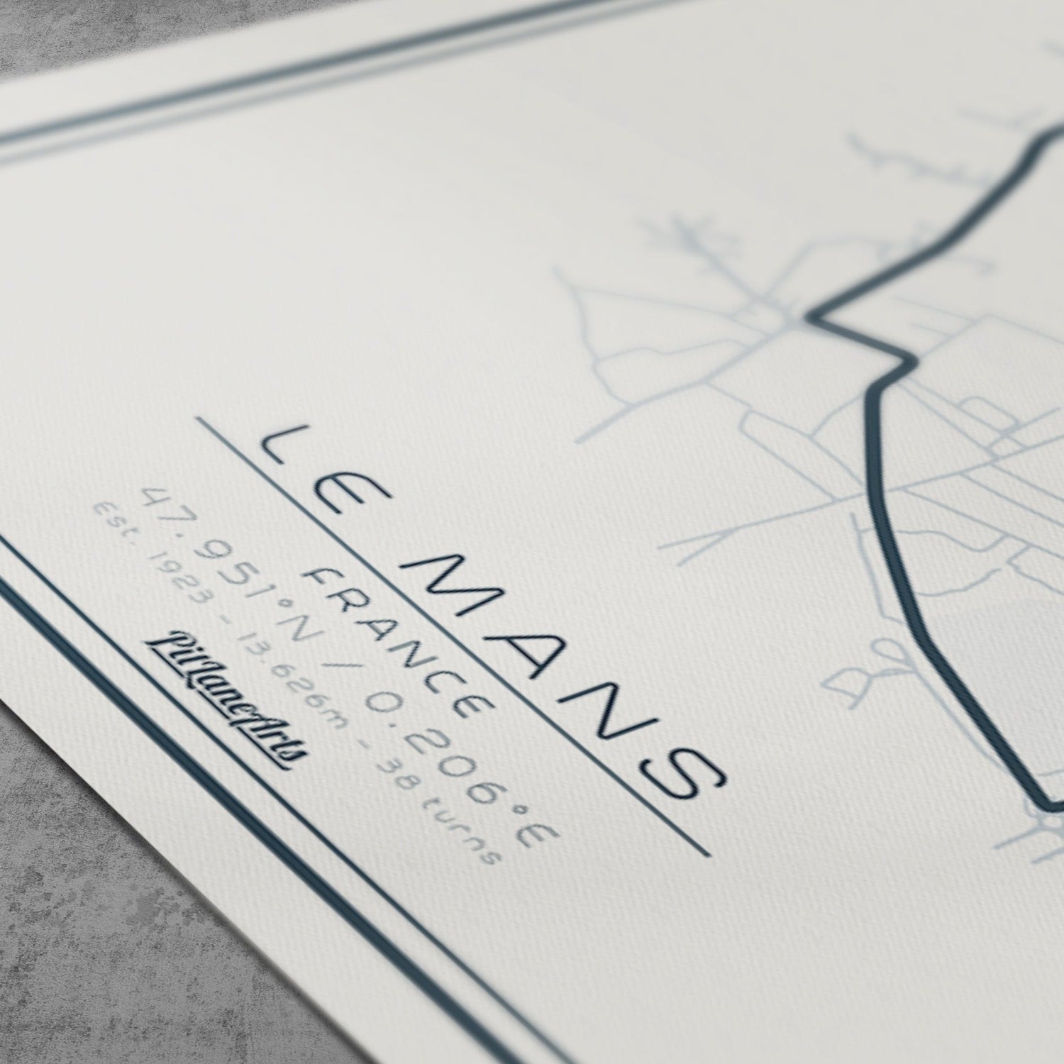 Le Mans WhitePrint detail