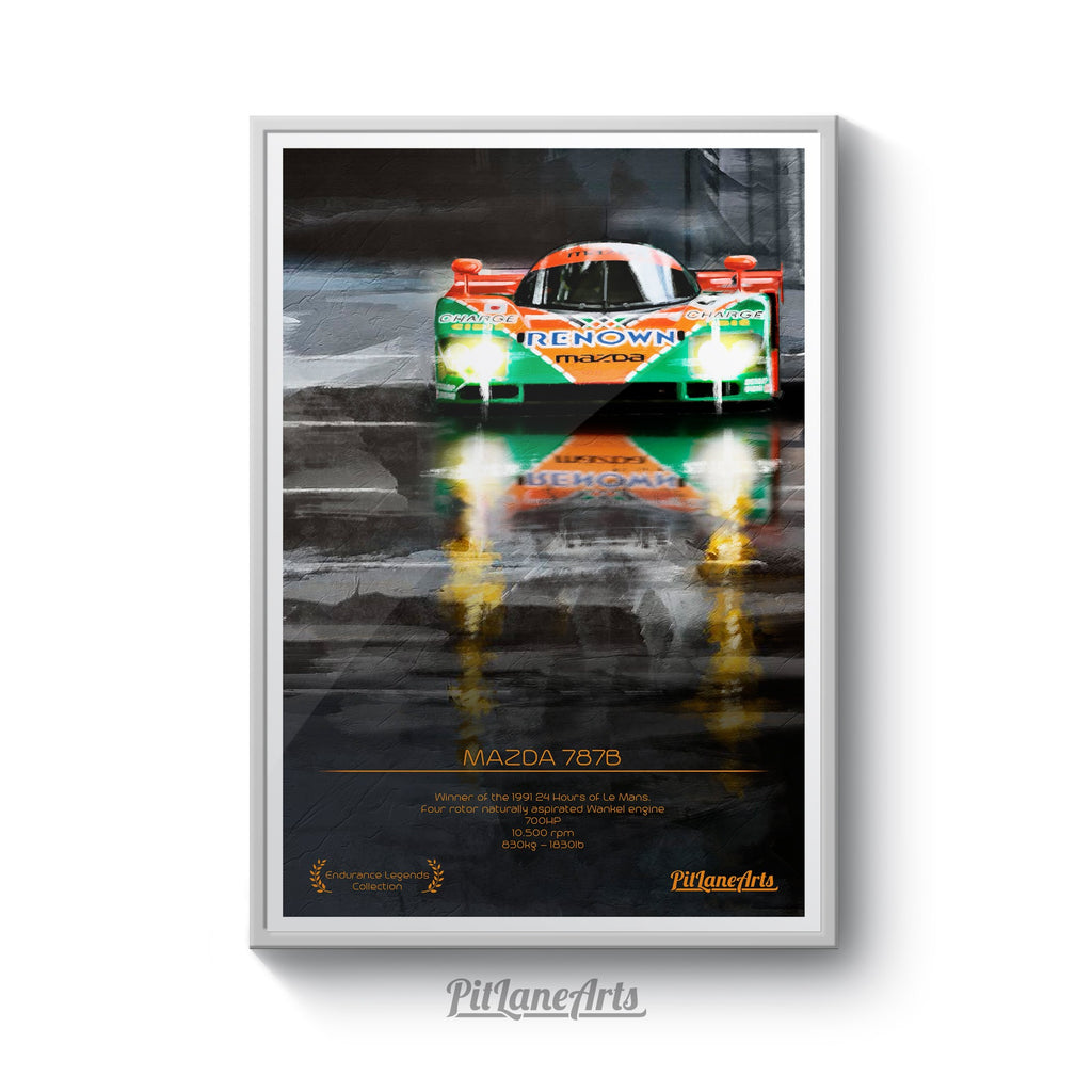 Mazda 787 B Race Car Poster