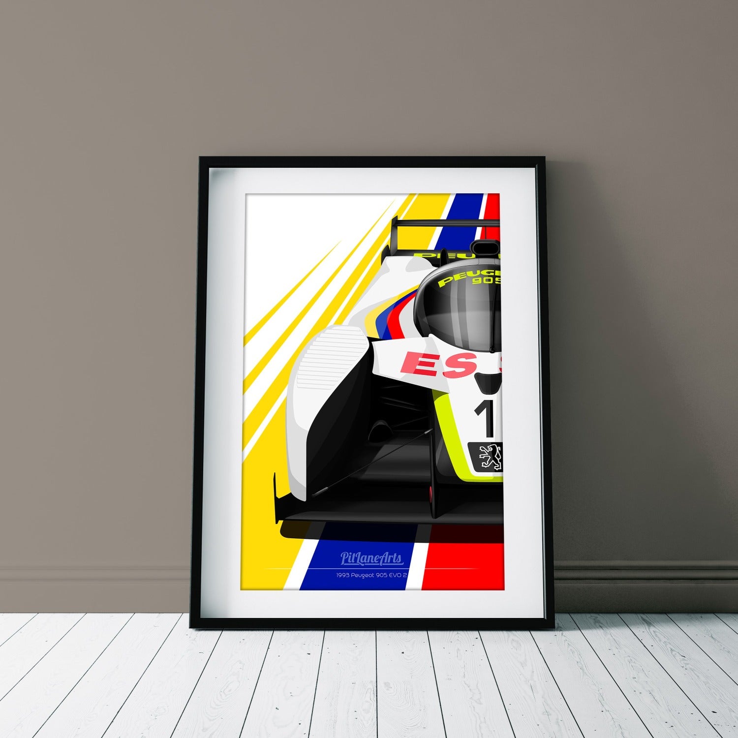 Peugeot 905 EVO 2 Print framed