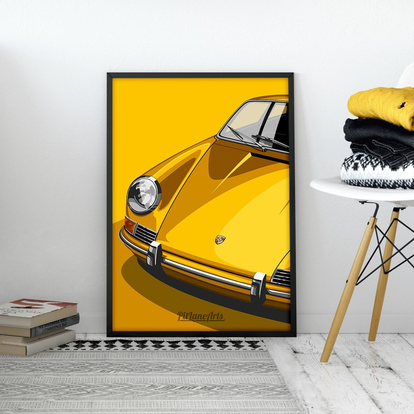 1st generation porsche 911 print framed