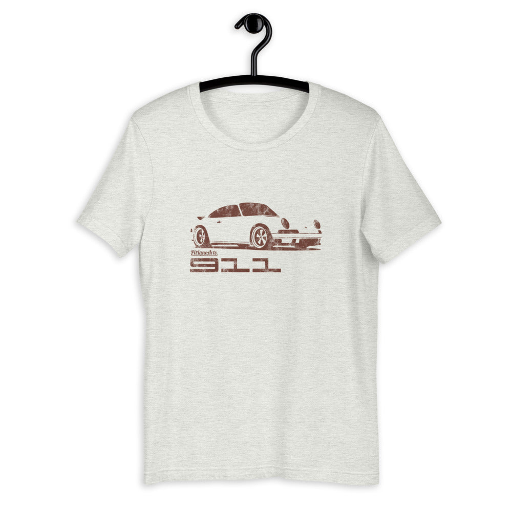 Ash color Classic 911 T-shirt - PitLaneArts