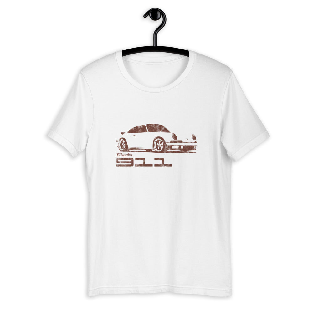 White Classic 911 T-shirt - PitLaneArts