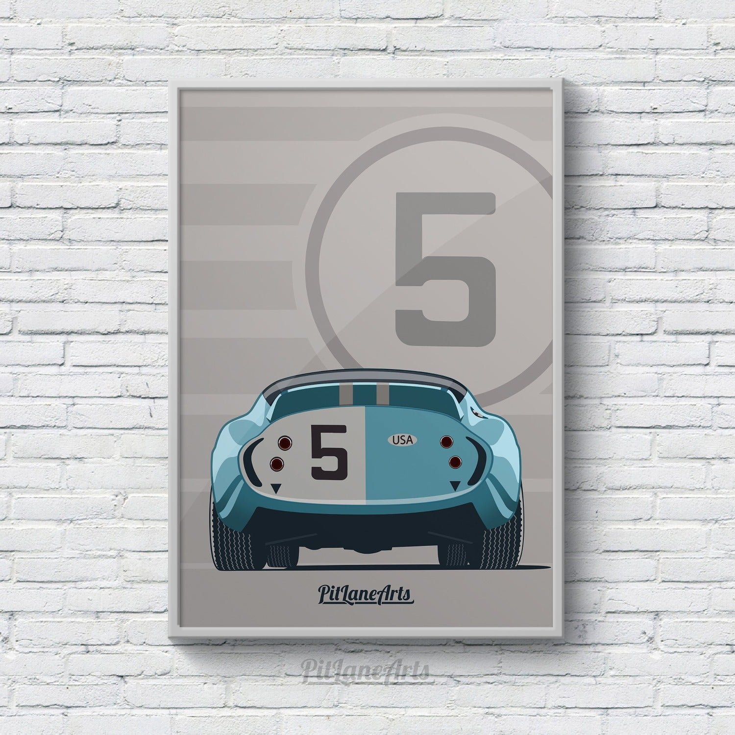 shelby daytona light blue on wall