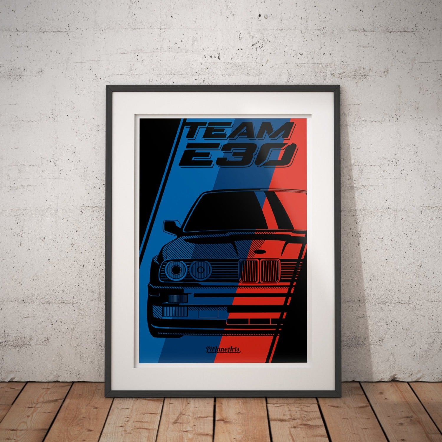E30 poster print framed 02