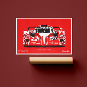 Toyota GT-One illustration print