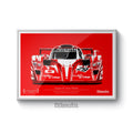 Toyota GT-One illustration print