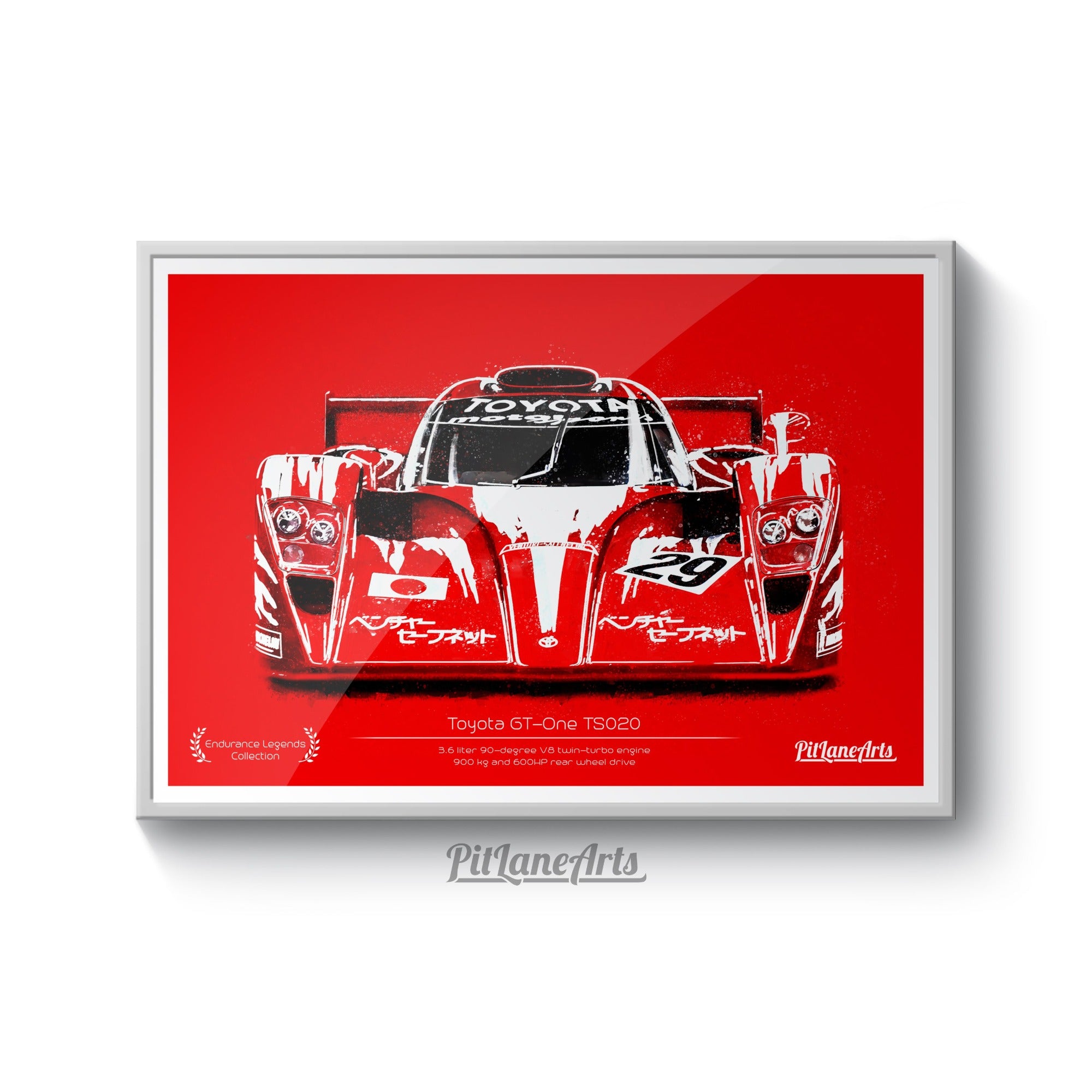 Toyota GT-One illustration print