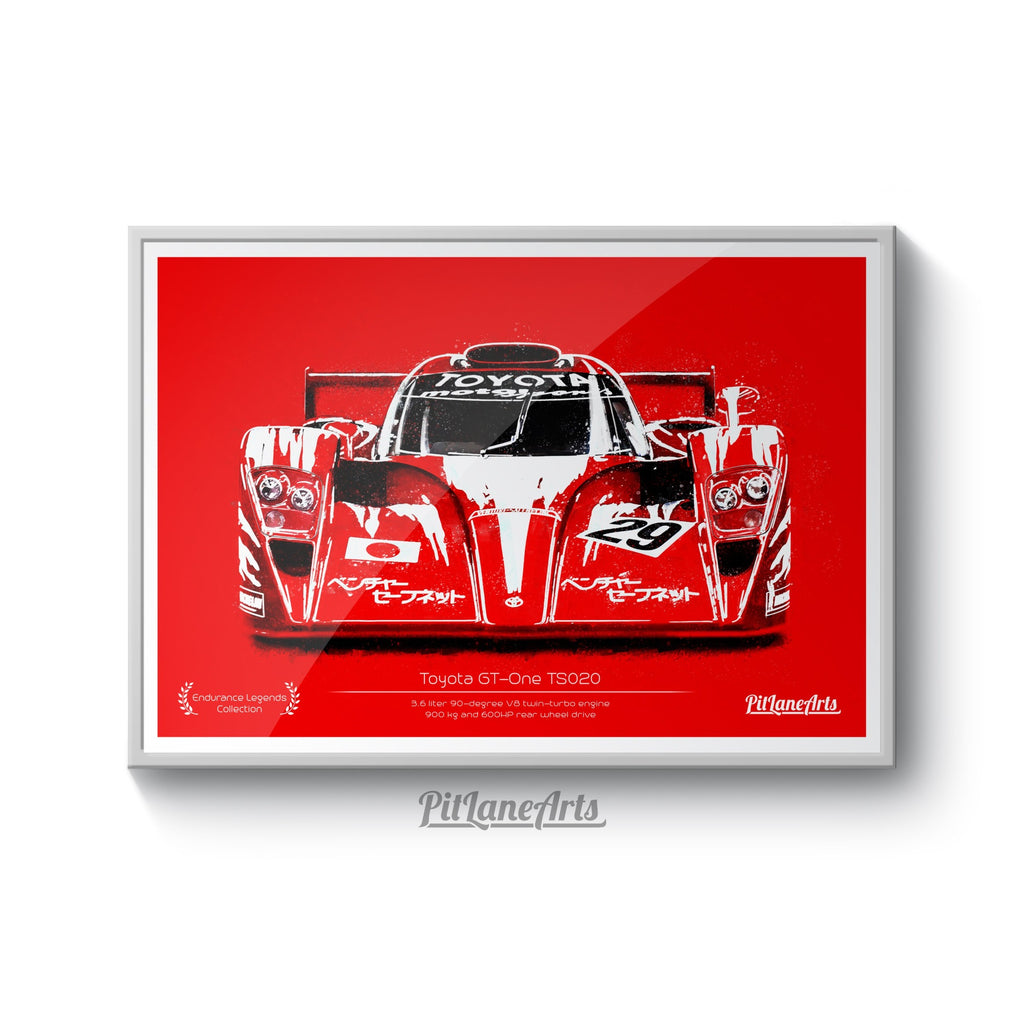 Toyota GT-One illustration print