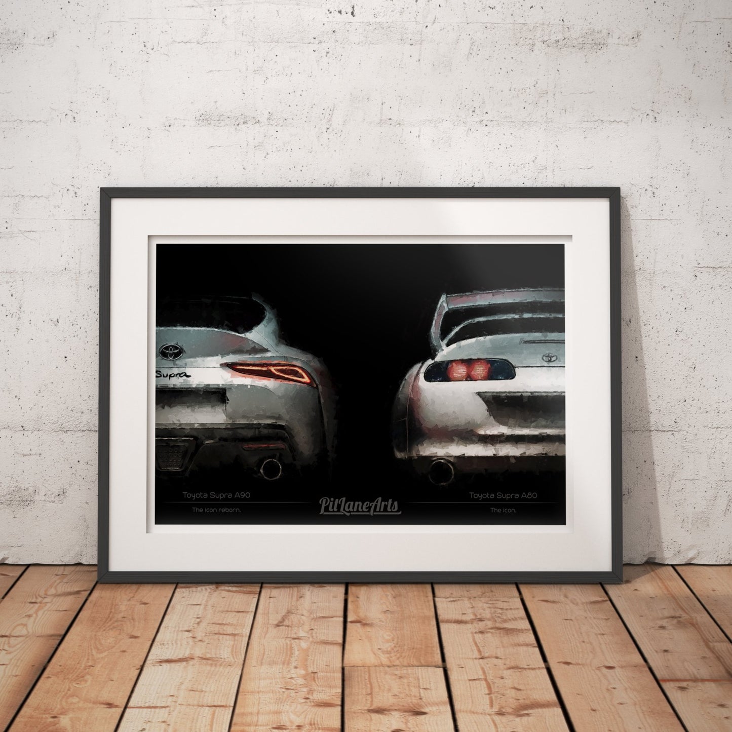 Framed Toyota Supra Evolution Print