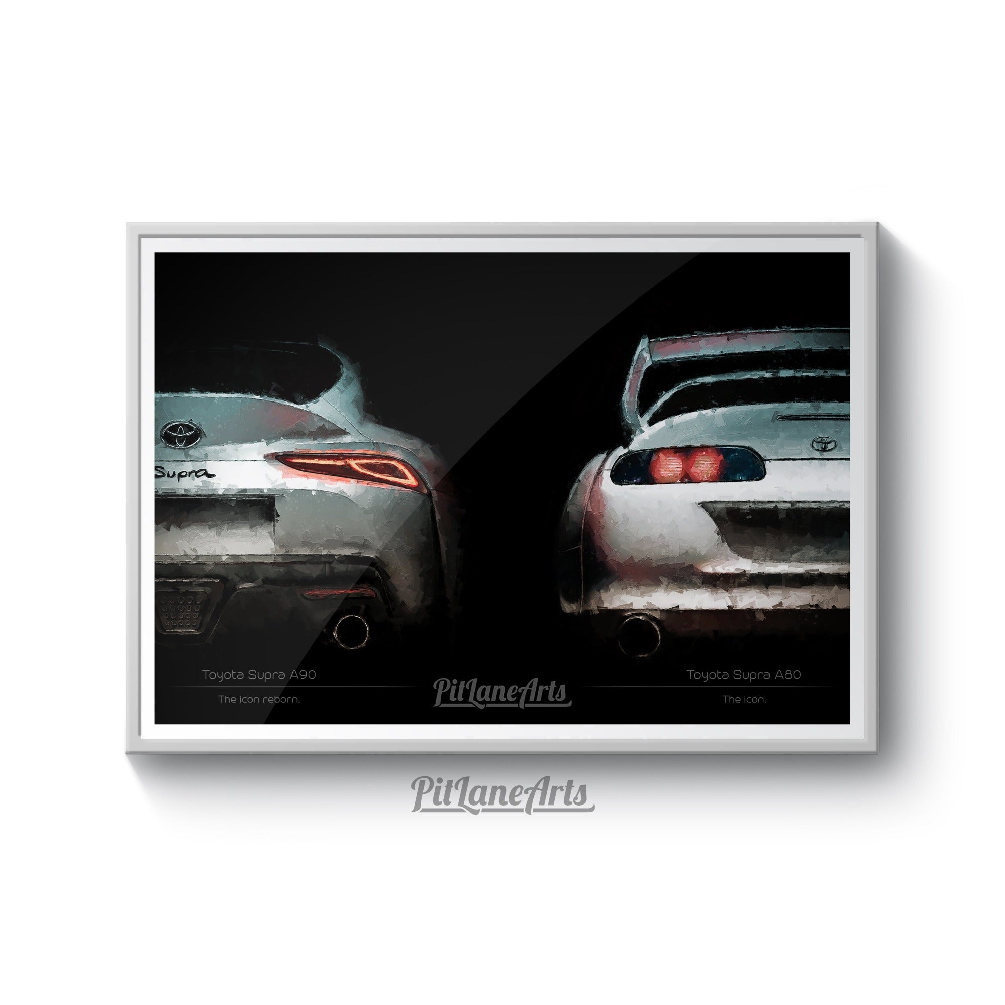 Toyota Supra evolution print poster
