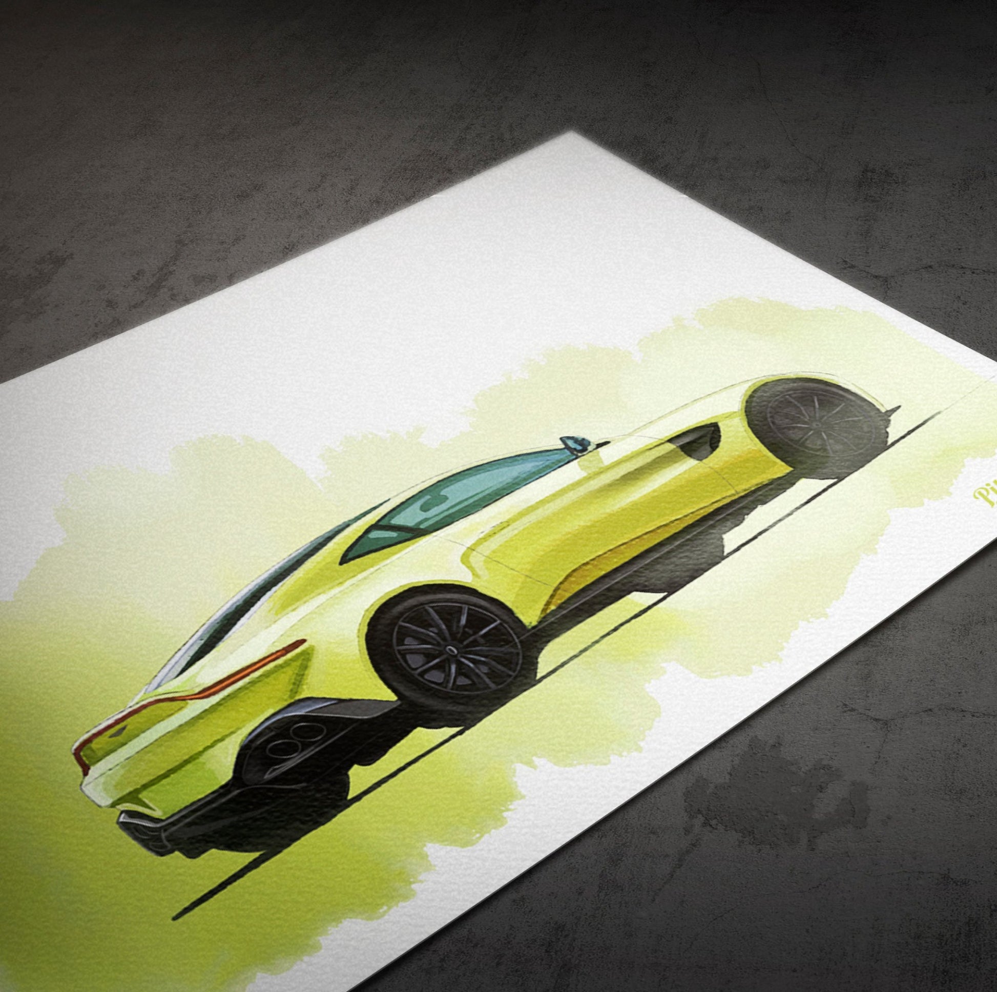 aston martin vantage print