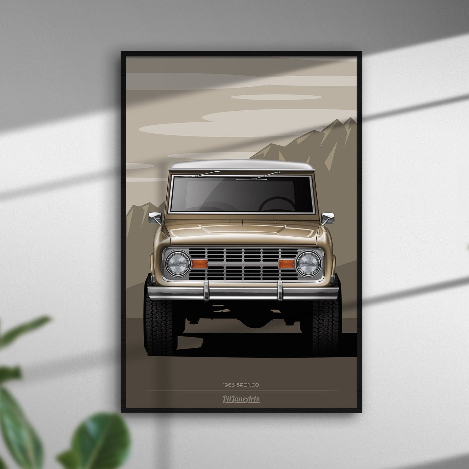 classic bronco brown framed