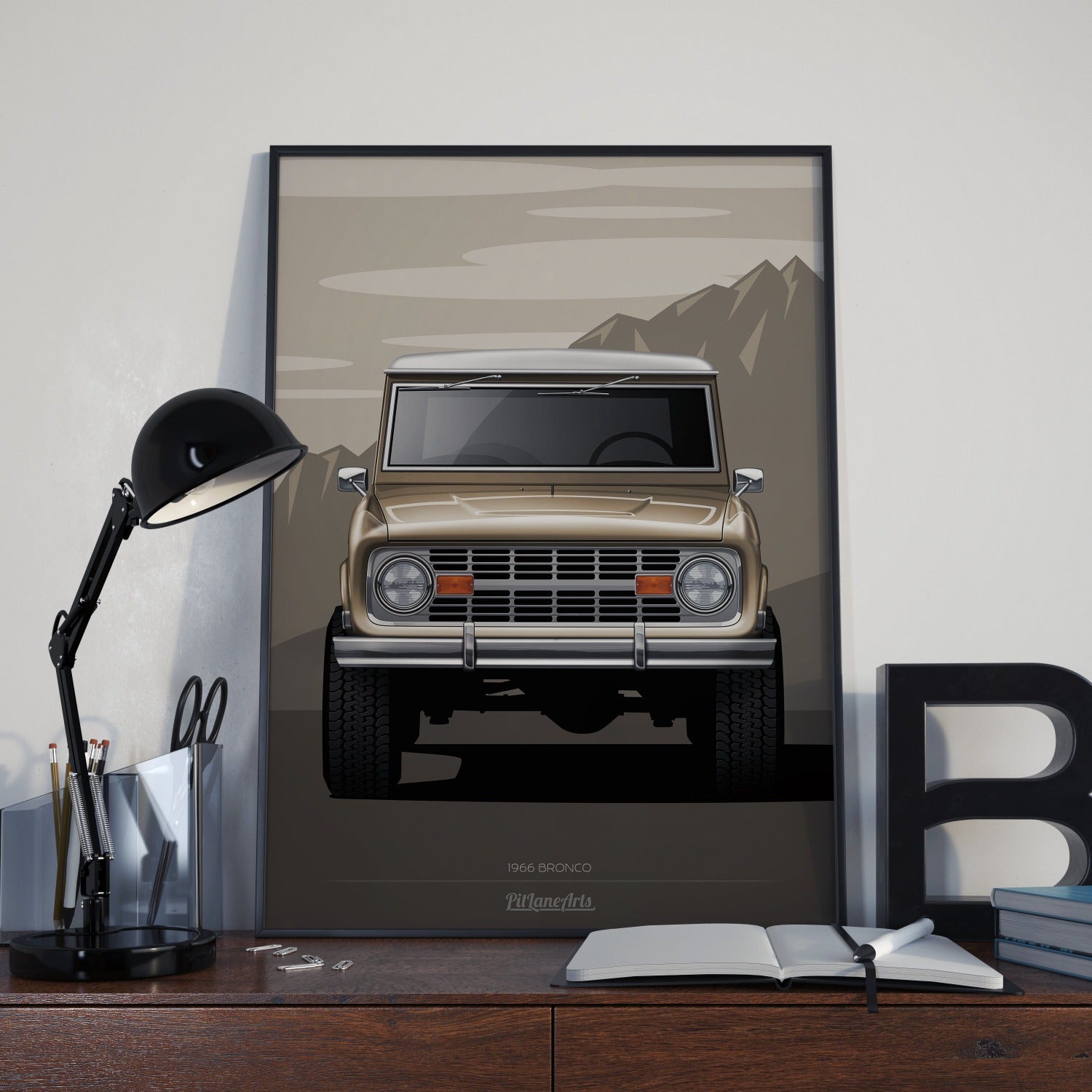 classic bronco brown framed