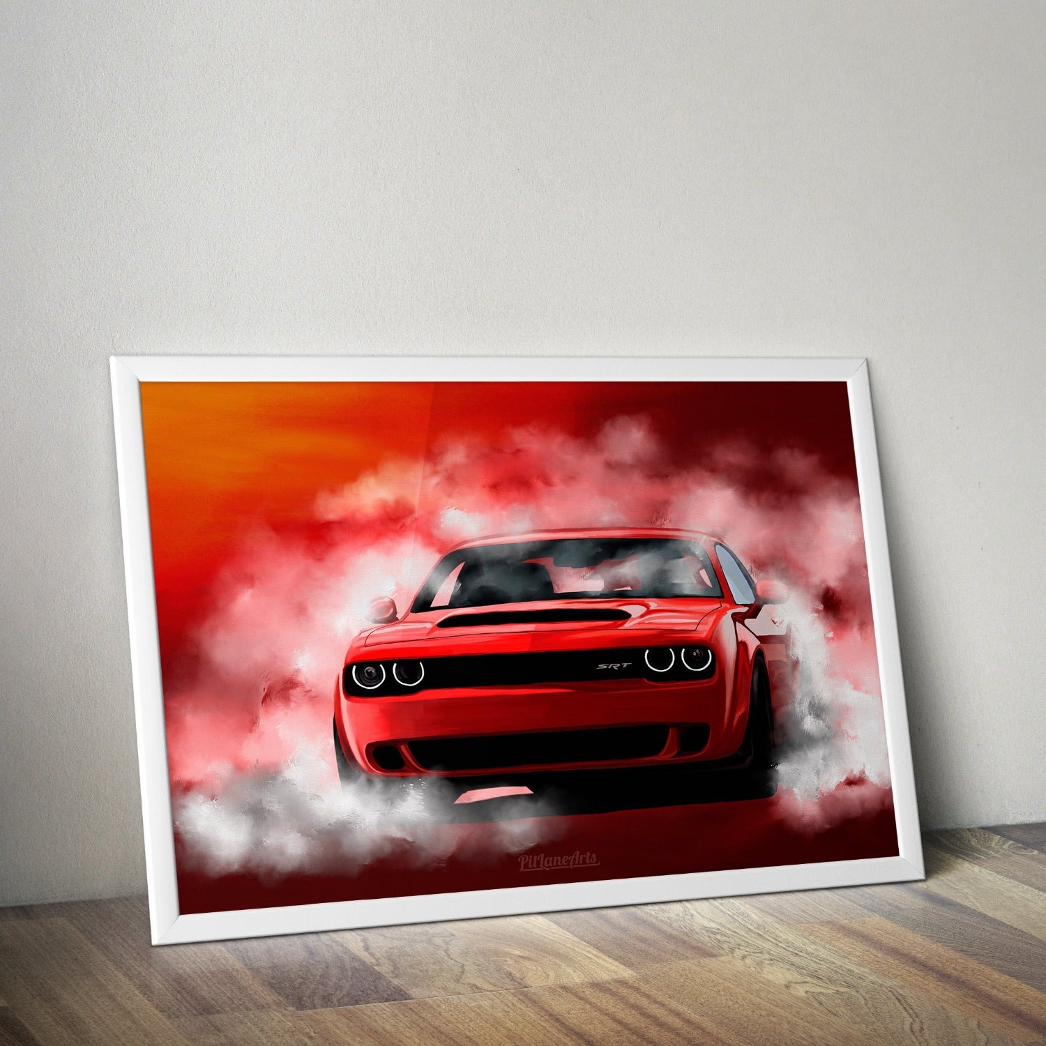 dodge challenger demon burnout