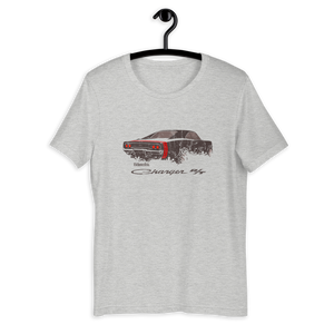 Athletic Heather color Dodge Charger T-shirt - PitLaneArts