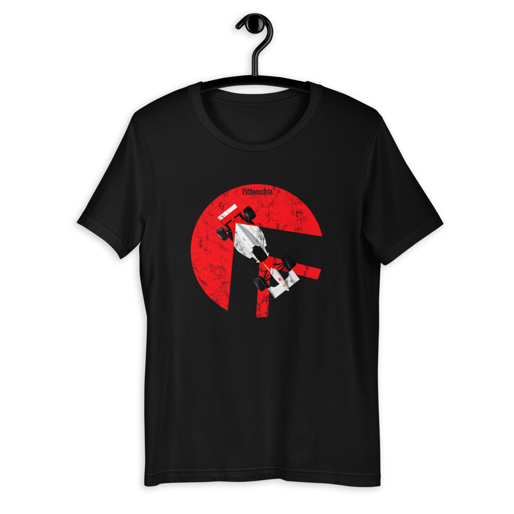 Black Ayrton Senna Race car T-shirt - PitLaneArts