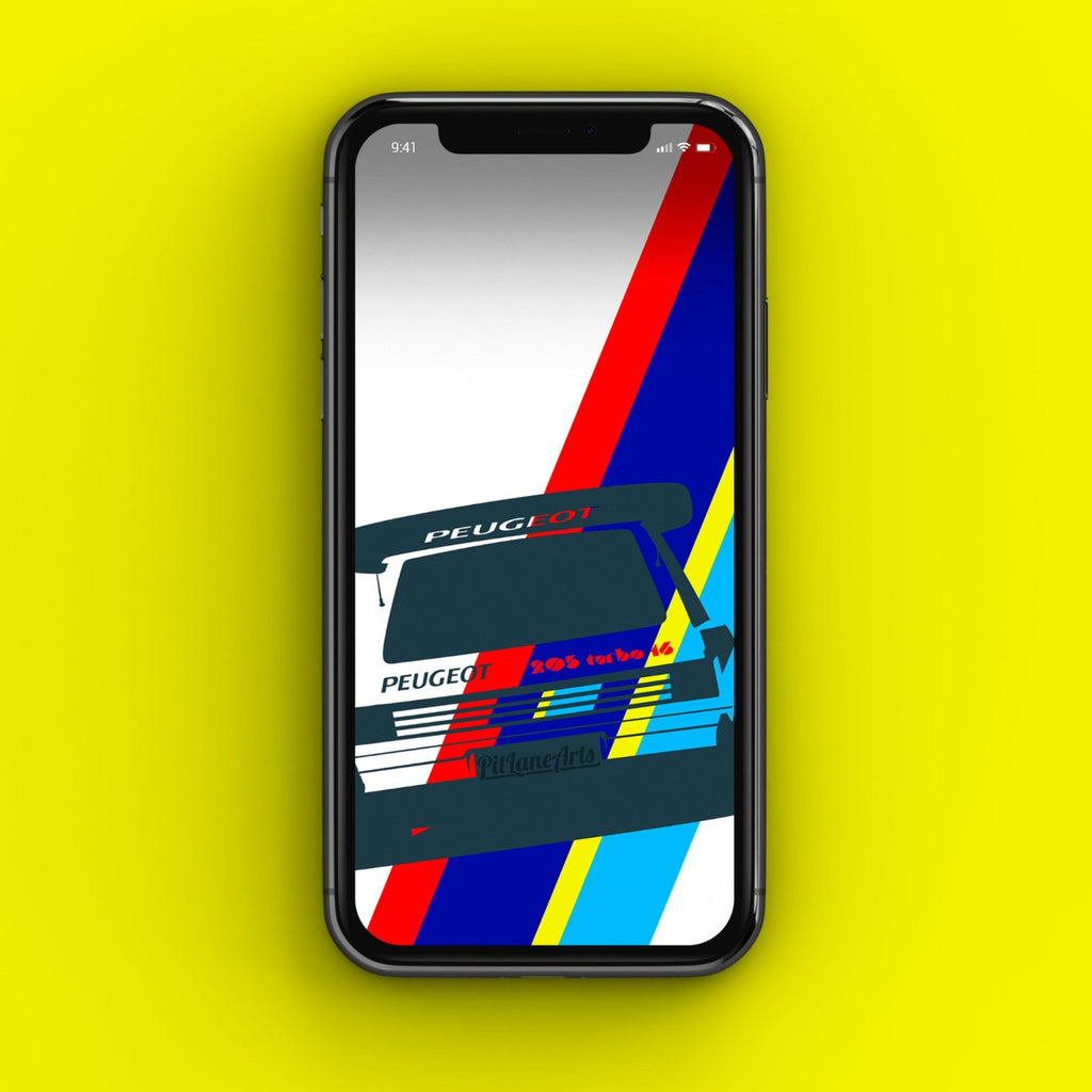 Peugeot 205 T16 smartphone wallpaper