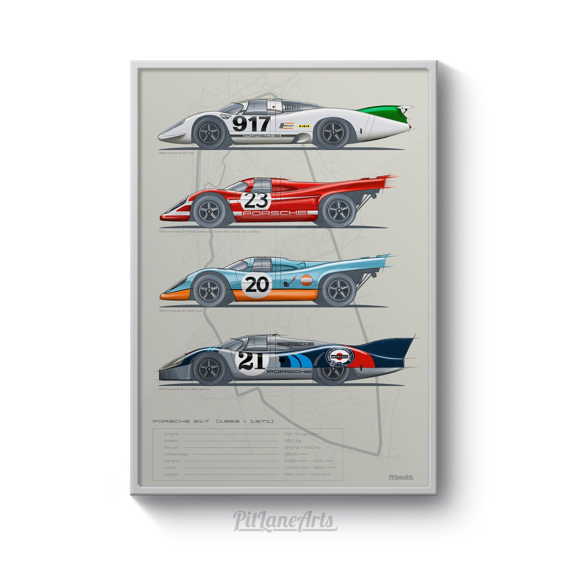 porsche 917 livery print