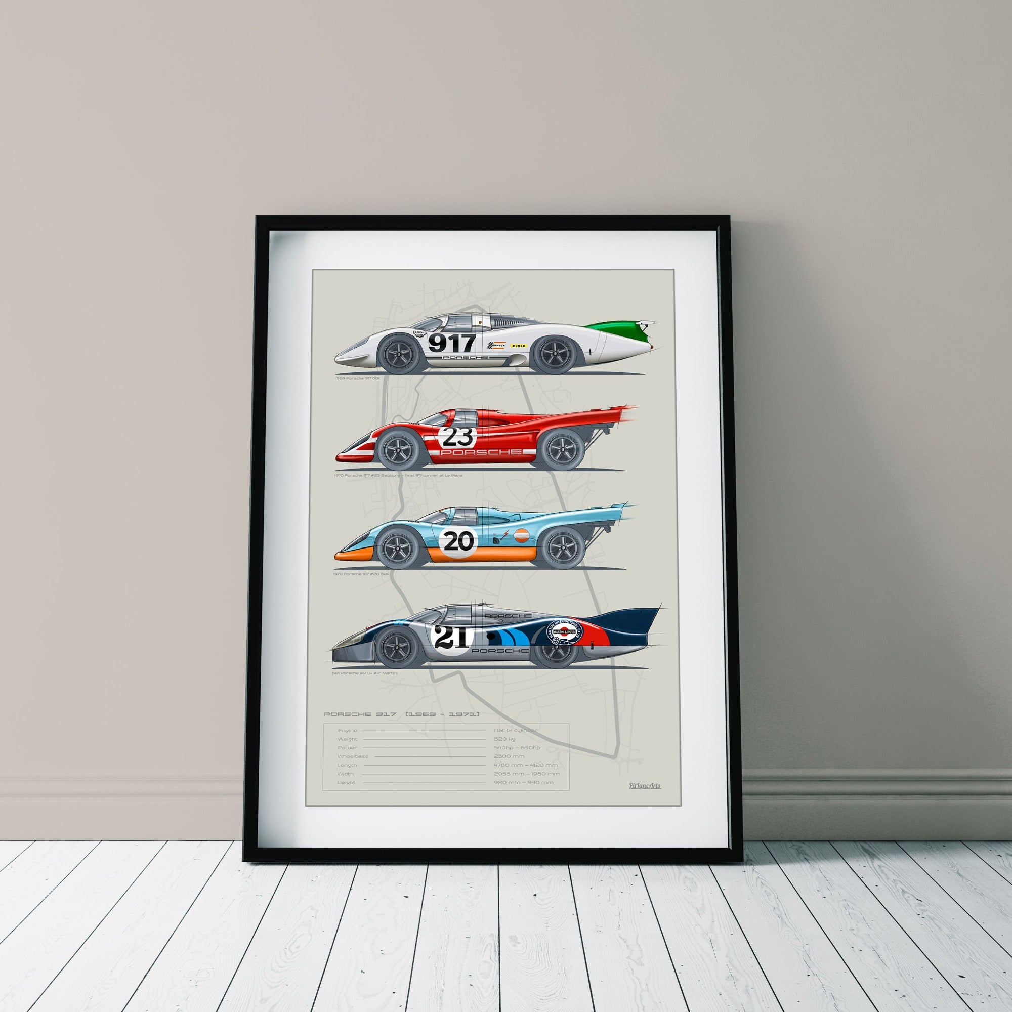 porsche 917 livery print