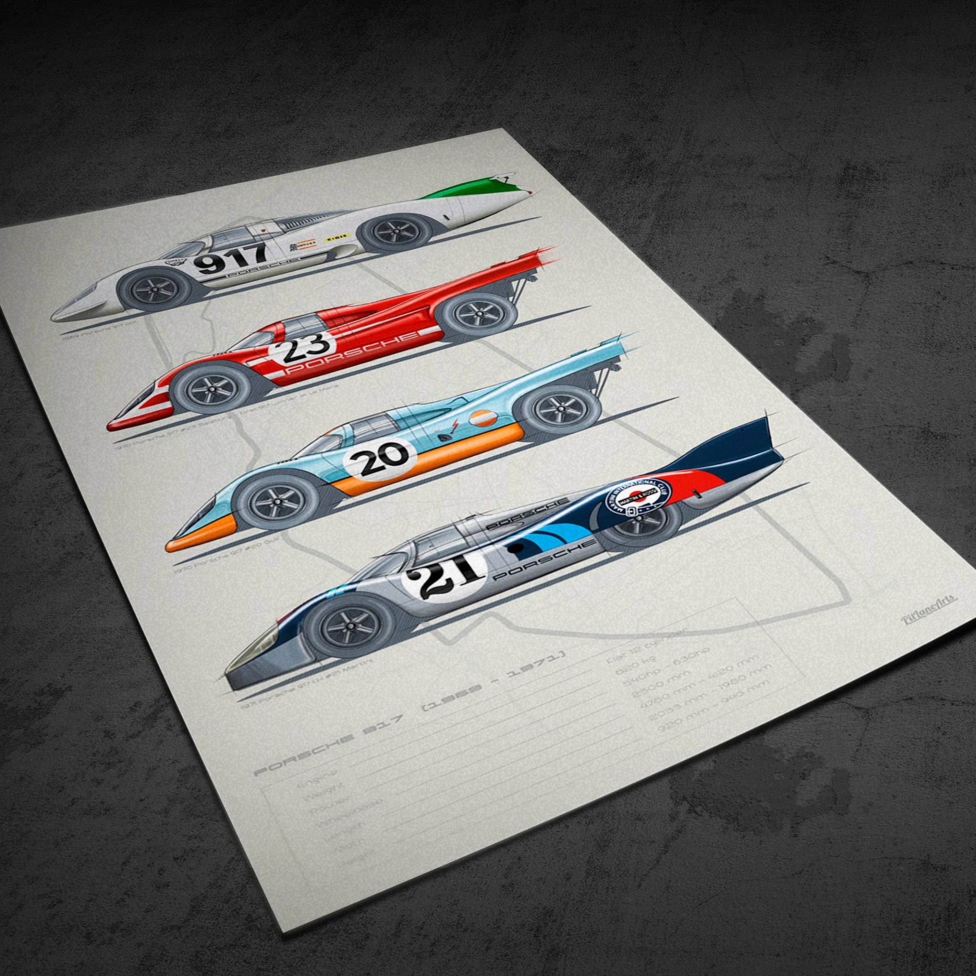 porsche 917 livery print